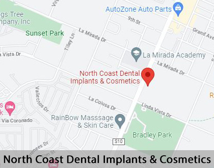 Map image for Dental Bridges in San Marcos, CA