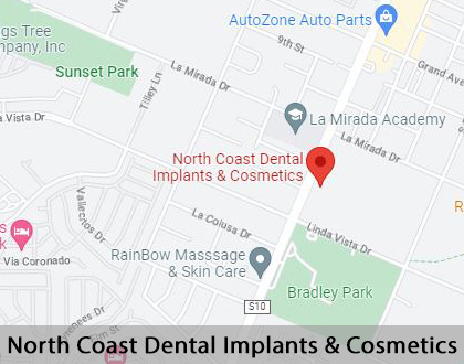 Map image for Dental Cosmetics in San Marcos, CA